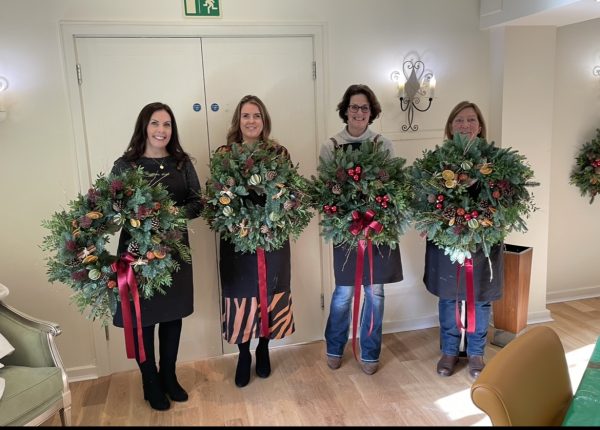 Christmas Wreath Making Class Wiltshire