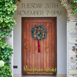 christmas wreath making class wiltshire