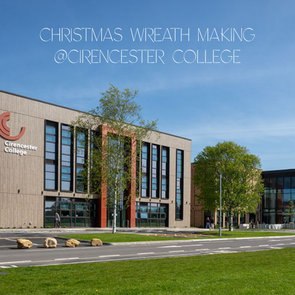 wreath making at cirencester college